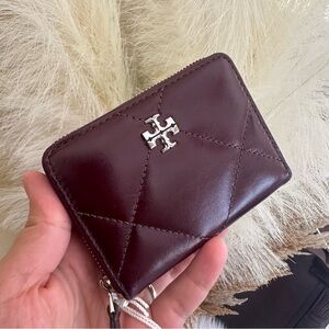 Tory Burch Kira Leather Diamond Quilted Wallet
